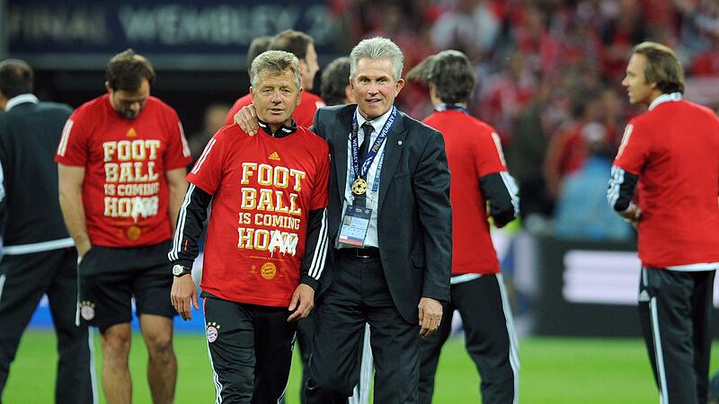 Peter Hermann (l) mit Jupp Heynckes.
