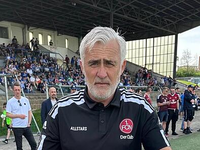 Ex-Club-Profi Jörg Dittwar betreute die Legendenelf der Nürnberger.