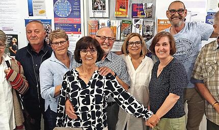 Die &bdquo;Fr&auml;nkischen Israelfreunde&ldquo; veranstalteten &bdquo;Aktuelles aus Jerusalem&ldquo; mit der Journalistin und Islamwissenschaftlerin Mirjam Holmer (3.&nbsp;v.&nbsp;r.). Viele Interessierte f&uuml;llten den Saal im Gemeindehaus St. Johannis.