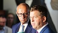 Wahlkampf der CDU Sachsen-Anhalt mit Bundeskanzler Merz