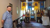 Priester Artem Bondarenko leitet die ukrainisch-orthodoxe Gemeinde in Coburg. Priester Artem Bondarenko leitet die ukrainisch-orthodoxe Gemeinde in Coburg.