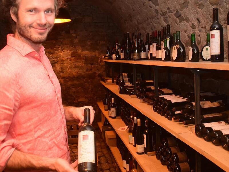 Die Fr&uuml;chte der Weinbergsarbeit landen schlie&szlig;lich in Michael Christs Keller.