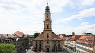 Die Hugenottenkirche in Erlangen.