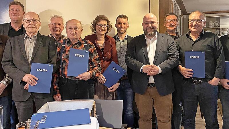 Ehrungen standen beim CSU-Ortsverband Sonnefeld auf der Tagesordnung.