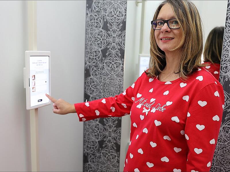 So schaut das Gerät aus. Der Scan funktioniert allerdings nur ohne Oberkleidung.