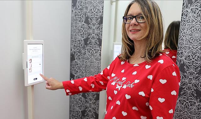 So schaut das Gerät aus. Der Scan funktioniert allerdings nur ohne Oberkleidung.