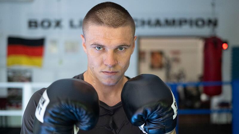Boxen: Supermittelgewicht, Zachenhuber beim Training Boxen: Supermittelgewicht, Zachenhuber beim Training