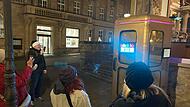 Winterzaubernacht 2024 in Coburg – hier: Disco in der Telefonzelle