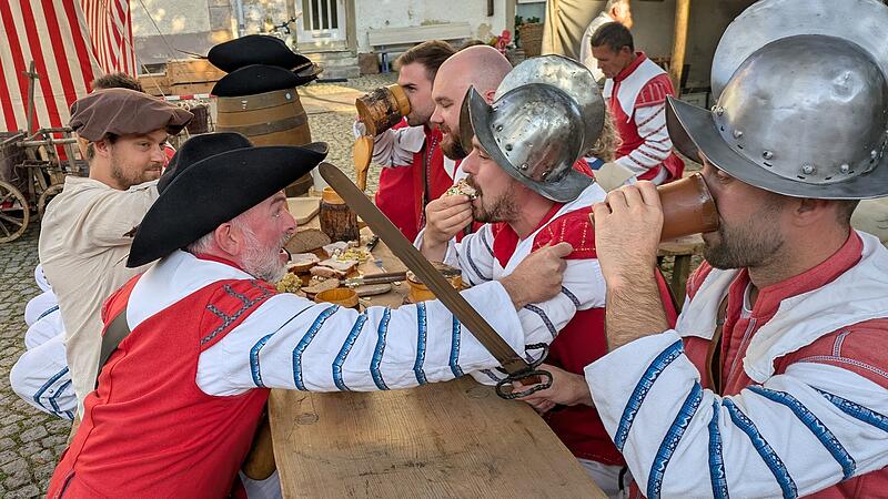 Lagerleben in M&uuml;nnerstadt am Anger