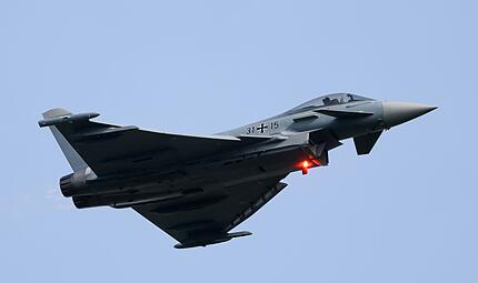 Eurofighter bei &Uuml;bungsflug