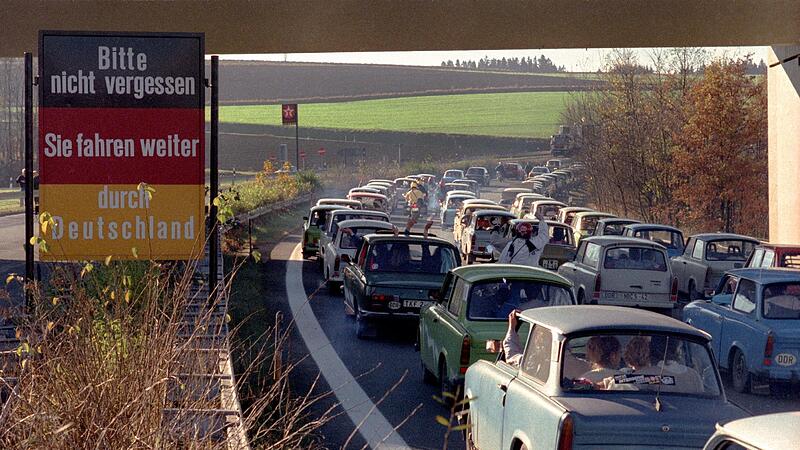 Die Grenz&ouml;ffnung am &Uuml;bergang Rudolphstein