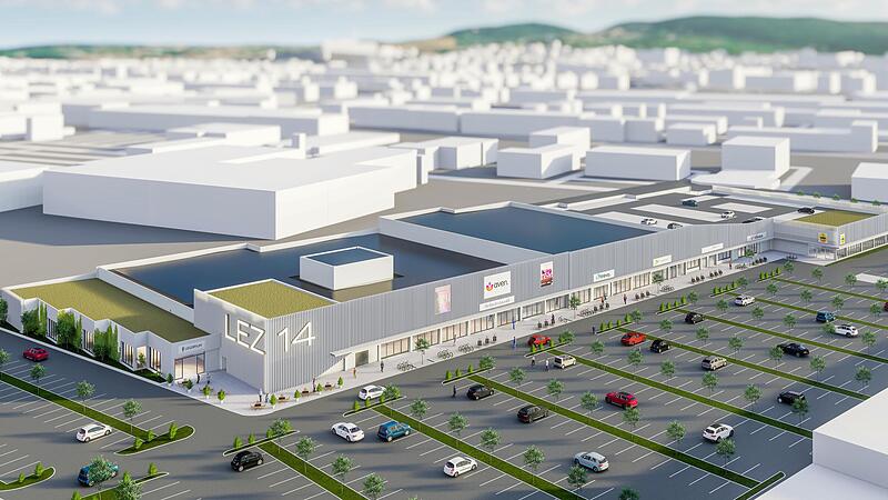 Viel Gr&uuml;n, viel Platz f&uuml;r Autos und Fahrr&auml;der: So soll das neu gestaltete &bdquo;LEZ 14&ldquo; einmal aussehen.