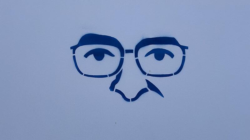 Schau mir in die Augen, W&auml;hler! Hinter diesem Banner in Coburg d&uuml;rfte wohl die Kampagne f&uuml;r einen Oberb&uuml;rgermeisterkandidaten stecken.