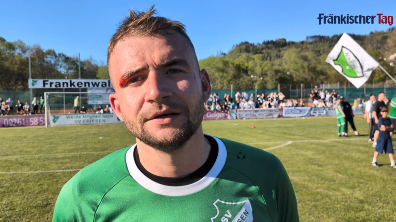 Platzwunde &uuml;ber dem Auge: Rico Nassel spielte im Pokalfinale fast 80 Minuten mit Turban.
