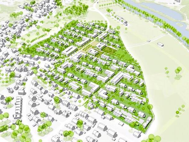 So könnte die Bebauung im neuen Baugebiet „Tränklein“ im Stadtteil Buckenhofen in Forchheim aussehen.Forchheim & Fränkische Schweiz So könnte die Bebauung im neuen Baugebiet „Tränklein“ im Stadtteil Buckenhofen in Forchheim aussehen.