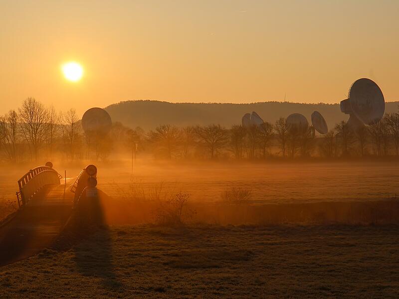 Das Foto hat Hannah Schipper morgens um kurz vor sieben Uhr am Fahrradweg Hammelburg/Westheim aufgenommen