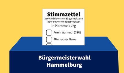 Bei der Wahl des B&uuml;rgermeisters wurden in Hammelburg 223 alternative Namen aufgelistet.