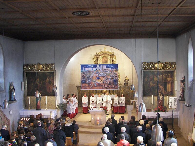 Aus vergangenen Tagen: So hielt Niederndorf 2011 die Josefifeier in der Josefskirche ab.