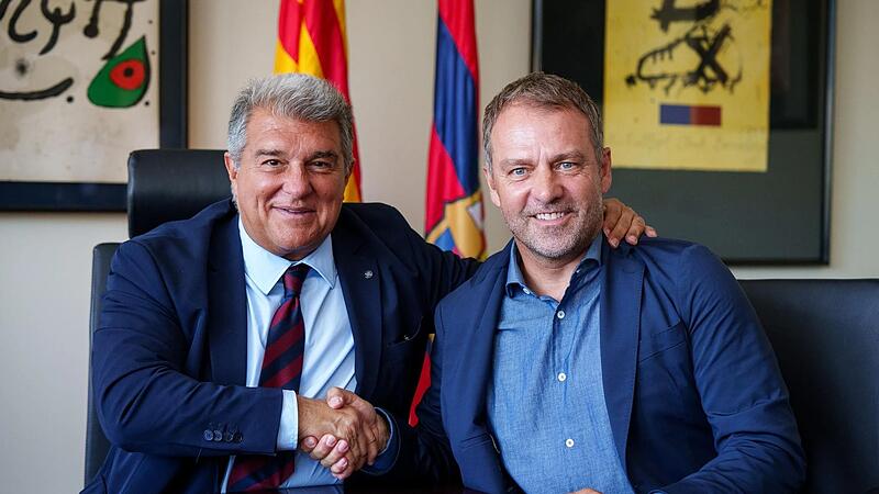 Hansi Flick und Joan Laporta Hansi Flick und Joan Laporta