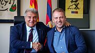 Hansi Flick und Joan Laporta