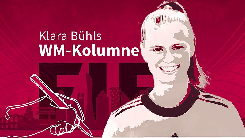 Klara B&uuml;hl ist deutsche Nationalspielerin und spielt f&uuml;r den FC Bayern M&uuml;nchen. F&uuml;r diese Zeitung begleitet die geb&uuml;rtige Ha&szlig;furterin  die Fu&szlig;ball-WM in Katar.