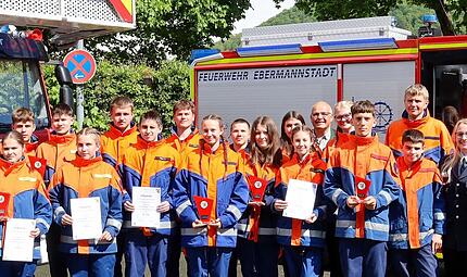 Gewinnergruppen der Jugendolympiade