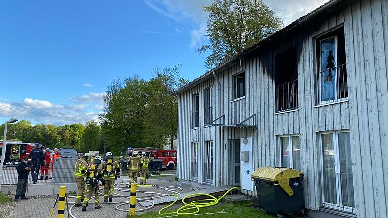 In der Wohnung im ersten Stock brach das Feuer am Sonntag aus.