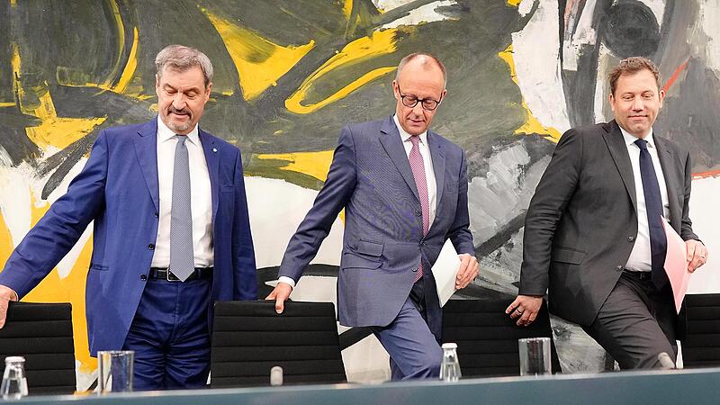 Die Parteichefs (v.l.) Markus Söder (CSU), Friedrich Merz (CDU) und Lars Klingbeil (SPD) stritten bis zuletzt um Entlastungen der Bürger. Die Parteichefs (v.l.) Markus Söder (CSU), Friedrich Merz (CDU) und Lars Klingbeil (SPD) stritten bis zuletzt um Entlastungen der Bürger.