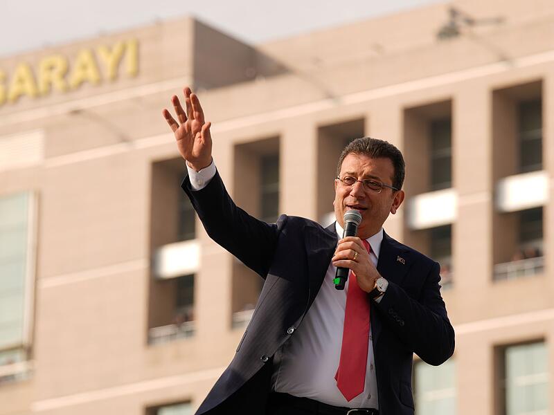 Istanbuls B&uuml;rgermeister Ekrem Imamoglu vor seiner Inhaftierung