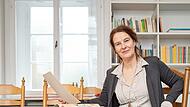 Glücklich angekommen: Peggy Hoffmann als Leiterin des Theaters am Hexenturm.