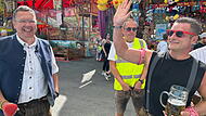 Ist das Andreas Gabalier? Viele Besucher des Kronacher Freischießens waren am Freitagnachmittag reichlich verwirrt.