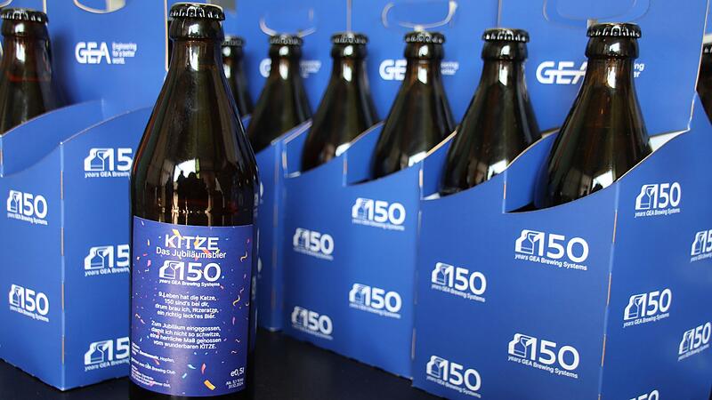 150 Jahre GEA/Huppmann in Kitzingen. Zu diesem Anlass braute der firmeneigene Bierbrauer-Club das Jubiläumsbier "Kitze". 150 Jahre GEA/Huppmann in Kitzingen. Zu diesem Anlass braute der firmeneigene Bierbrauer-Club das Jubiläumsbier "Kitze".