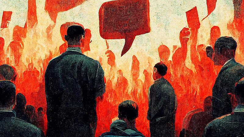 Die Emotionen kochten hoch: Mit seinen ausl&auml;nderfeindlichen Aussagen brachte AfD-Kreisrat Georg Hock das ganze Gremium gegen sich auf.