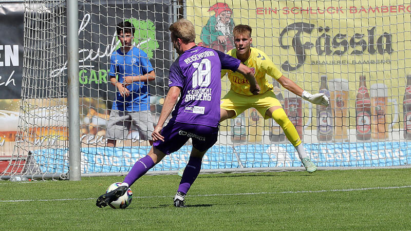 Marc Reischmann er&ouml;ffnete mit seinem Ausgleich zum 1:1 den Bamberger Torreigen gegen Jahn Regensburg II.