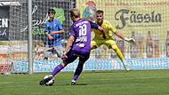 Marc Reischmann er&ouml;ffnete mit seinem Ausgleich zum 1:1 den Bamberger Torreigen gegen Jahn Regensburg II.