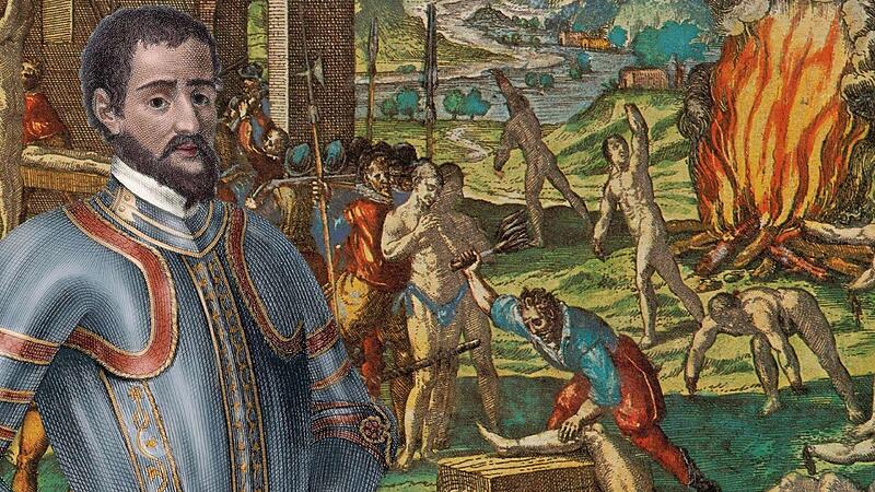 Hernando de Soto f&uuml;hrte in den Jahren 1538 bis 1542 eine 800-k&ouml;pfige Expedition durch den S&uuml;dosten der heutigen USA f&uuml;hrte.