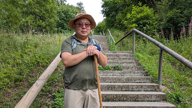 Als Pilger ist Kim Sell gern auch auf dem Kreuzberg unterwegs.