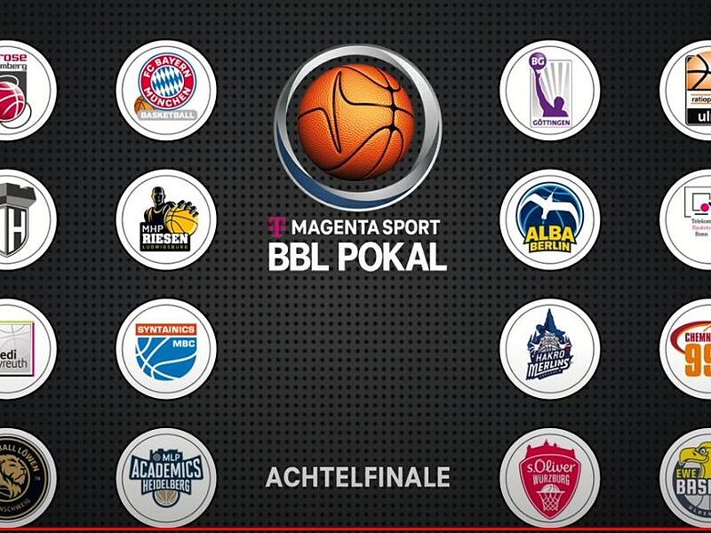 Die Achtelfinal-Duelle im BBL-Pokalwettbewerb.
