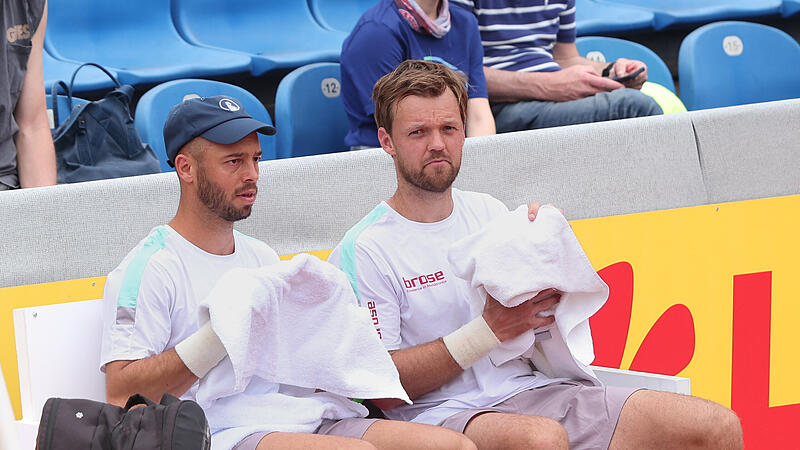 Kevin Krawietz (rechts) und Tim Pütz sind in Rom im Viertelfinale gescheitert.