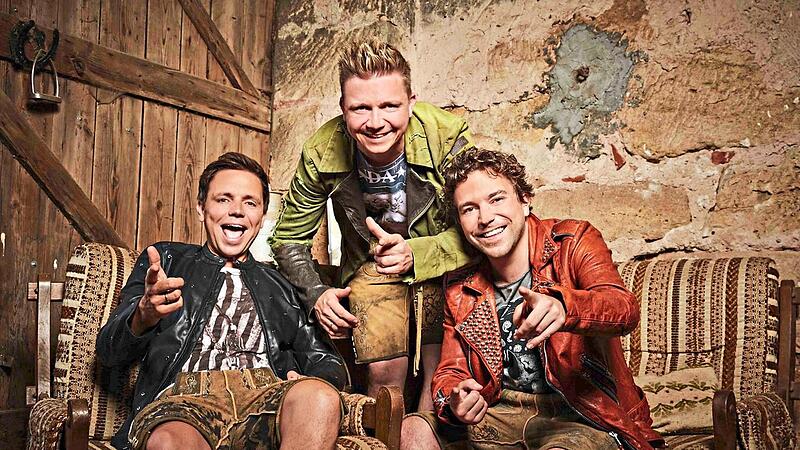 Echte Dorfkinder: Tobias, Markus und Philipp Thomann.Dorfrocker Echte Dorfkinder: Tobias, Markus und Philipp Thomann.Dorfrocker