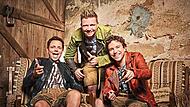 Echte Dorfkinder: Tobias, Markus und Philipp Thomann.Dorfrocker