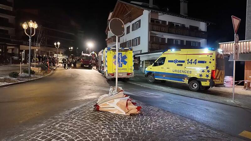 Explosion bei Silvesterparty in Skiort in der Schweiz