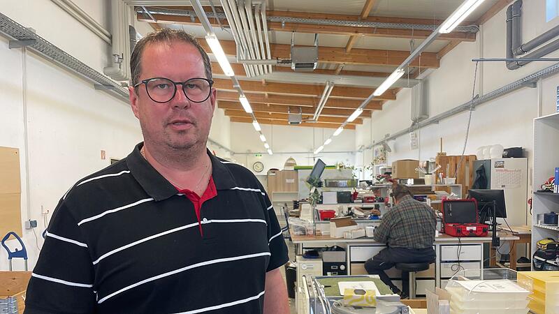 G&uuml;nther M&uuml;nch in einer der Werkst&auml;tten der Sozialen Betriebe. Er ist ab Juni neuer Gesch&auml;ftsf&uuml;hrer der Tochtergesellschaft der Laufer M&uuml;hle in H&ouml;chstadt.