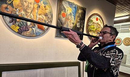 Georg Oesterlein ist begeisteter Blasrohr-Sch&uuml;tze.