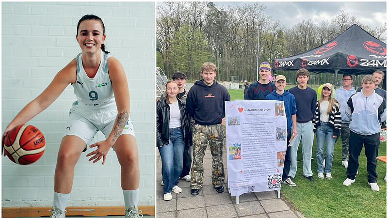 Beim Heimspiel des FC Eintracht Bamberg am Samstag gab es eine Typisierungsaktion für Julia aus Zapfendorf (links). Der Fußball-Regionalligist ist nicht der einzige Sportverein aus der Region, der die an Leukämie erkrankte junge Frau unterstützt. Beim Heimspiel des FC Eintracht Bamberg am Samstag gab es eine Typisierungsaktion für Julia aus Zapfendorf (links). Der Fußball-Regionalligist ist nicht der einzige Sportverein aus der Region, der die an Leukämie erkrankte junge Frau unterstützt.