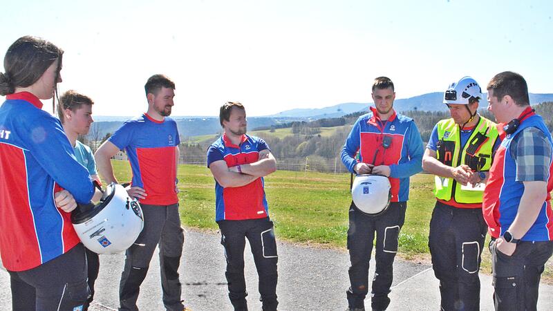 Bergwacht Rhön beim Übungstag Bergwacht Rhön beim Übungstag