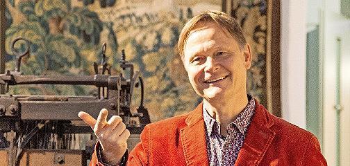 Rolf-Bernhard Essig im Erlanger Stadtmuseum.