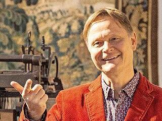 Rolf-Bernhard Essig im Erlanger Stadtmuseum.