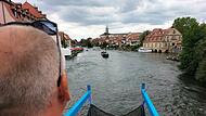 Vor spektakulärer Bamberg-Kulisse sollte das Entenrennen starten - doch dann gab es erst mal Probleme.