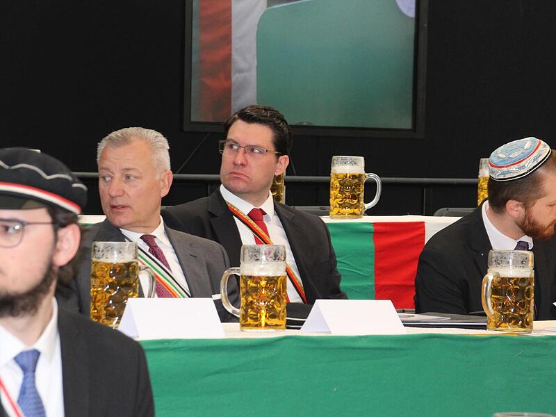 Der Coburger Oberb&uuml;rgermeister Dominik Sauerteig nahm 2023 erstmals am Festkommers des Coburger Convents teil.